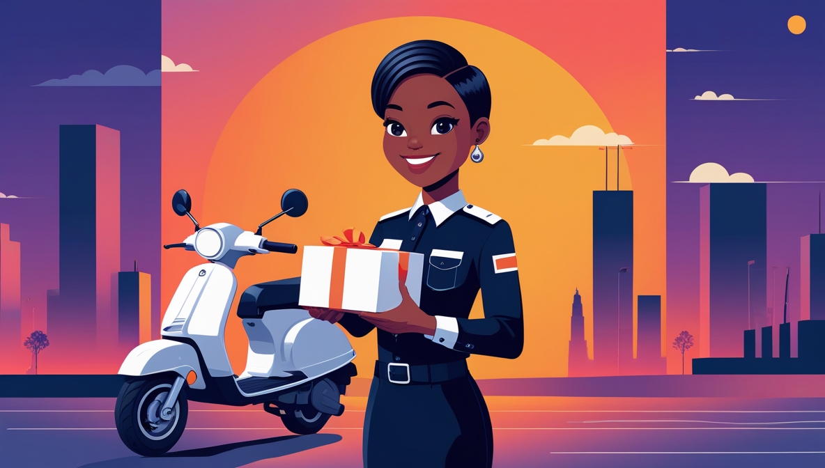 Fast package delivery with tracking